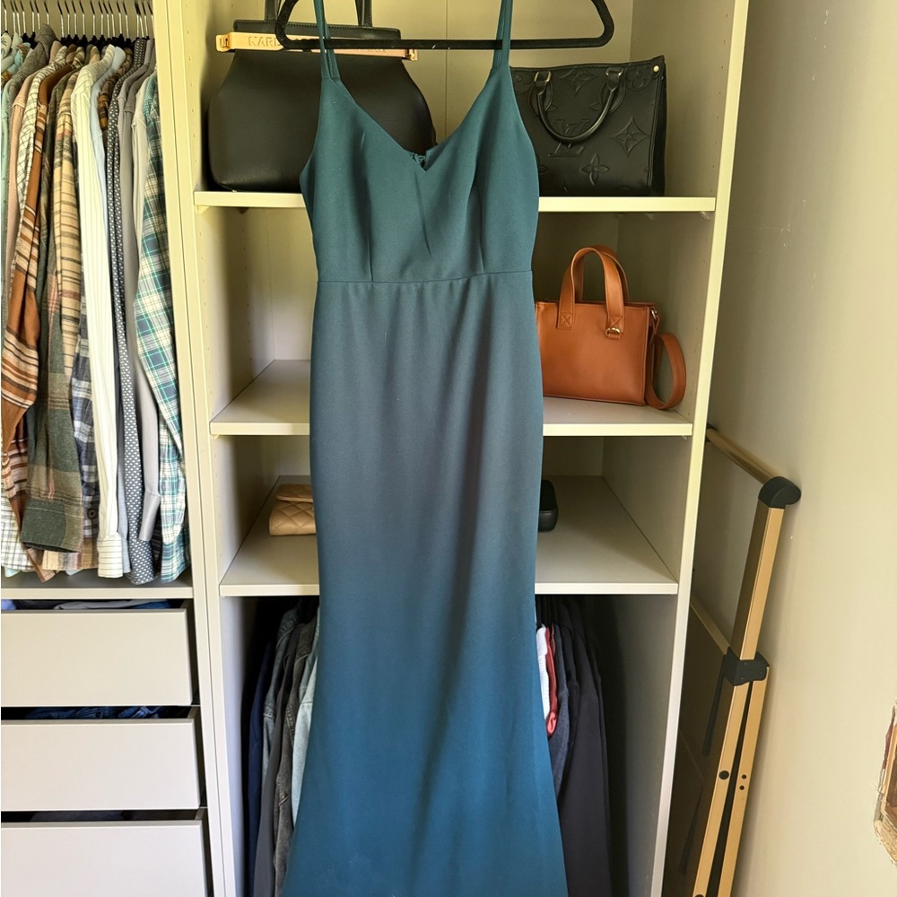 Lulus Teal Maxi Dress